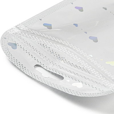 Rectangle Glitter Holographic Plastic Yin-yang Zip Top Gift Bags OPP-E004-01A-B02-1