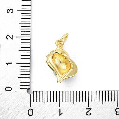 Brass Enamel Pendants KK-U066-19G-1