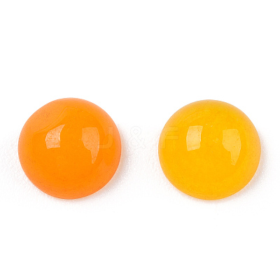 Natural White Jade Cabochons G-R416-6mm-06-1