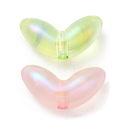 UV Plating Transparent Acrylic Beads SACR-L005-09-1
