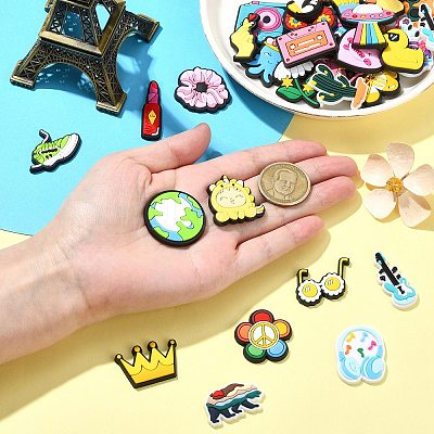60Pcs 30 Styles PVC Cabochons KY-CJ0002-09A-1