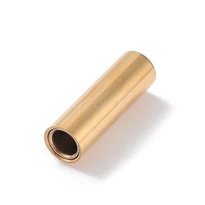 304 Stainless Steel Magnetic Clasps with Glue-in Ends STAS-H187-01G-1
