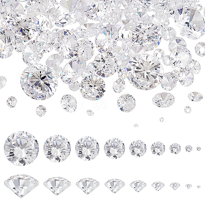 9 Styles Cubic Zirconia Cabochons ZIRC-BBC0002-97-1