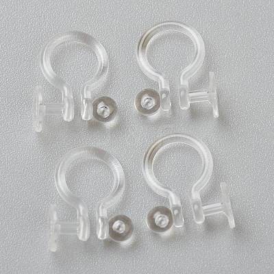 Plastic Clip-on Earring Findings X-KY-P001-07-1
