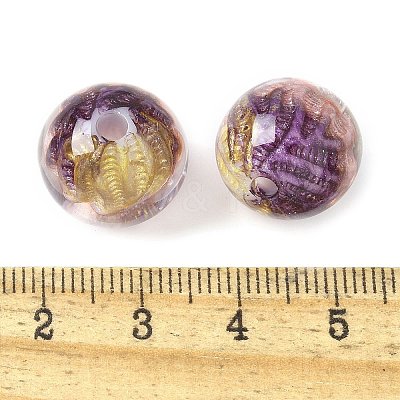 Two Tone Transparent Acrylic Beads OACR-D304-02I-1