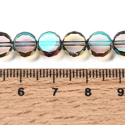 Electroplated Transparent Glass Beads Strands GL-CBA98F0-06A-05-1