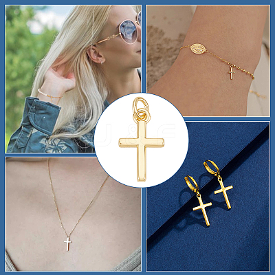 16Pcs Brass Pendants KK-BC0013-79-1