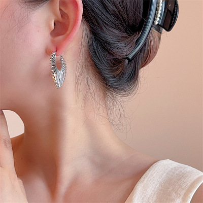Heart Alloy Hoop Earrings FS-WGE9DDC-02-1