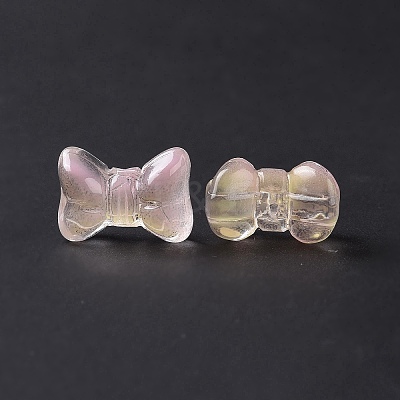 Transparent Spray Painted Glass Beads GLAA-I050-11M-1