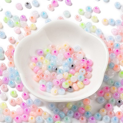 Imitation Jade 3/0 Glass Seed Beads SEED-Z001-A-A02-1