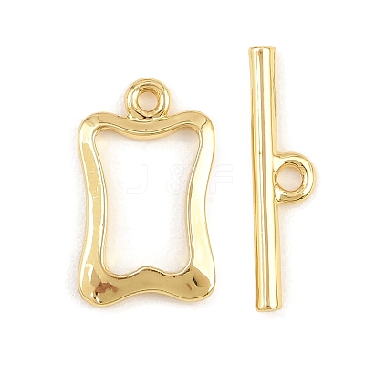 Brass Toggle Clasps KK-G548-41G-04-1