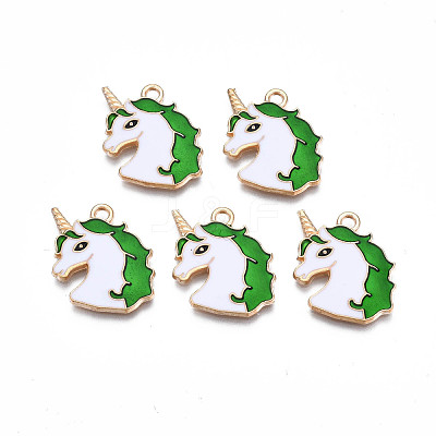 Alloy Enamel Pendants ENAM-S130-20C-1