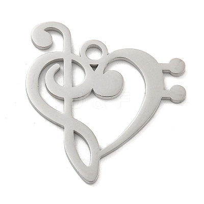 Non-Tarnish 304 Stainless Steel Pendants STAS-K253-06P-1