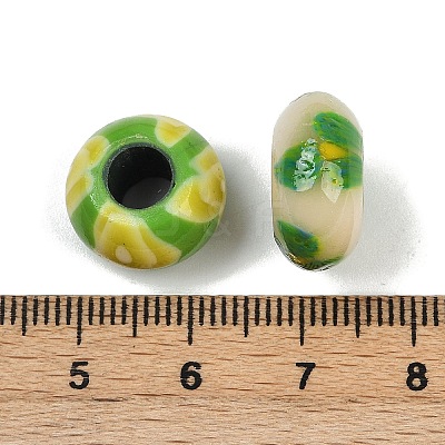 Handmade Polymer Clay European Beads CLAY-A005-01-1