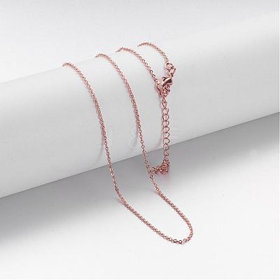 Brass Chain Necklaces MAK-F013-06RG-1