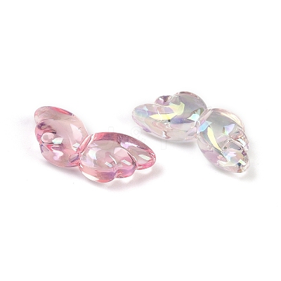 UV Plating Transparent Acrylic Beads MACR-L007-14-1