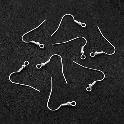 304 Stainless Steel Earring Hooks STAS-L258-001B-S-1