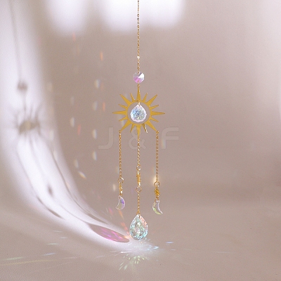 Teardrop Glass Suncatcher for Windows Rainbow Maker PW-WG2A220-04-1
