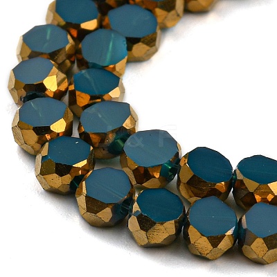 Electroplate Glass Beads Strands EGLA-G037-02A-HP03-1