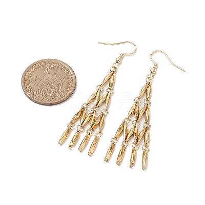 304 Stainless Steel Link Bar Dangle Earrings EJEW-JE05965-01-1