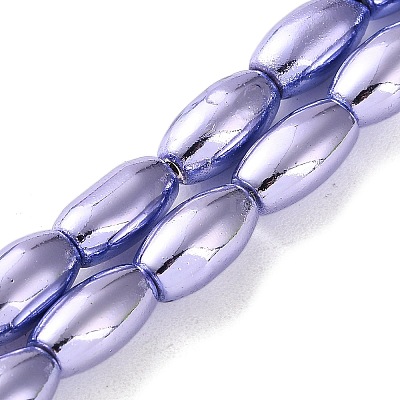 Electroplated Synthetic Non-magnetic Hematite Beads Strands G-C248-J01-8x12mm-1