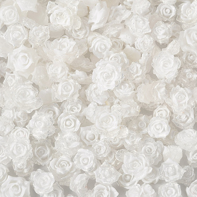 200Pcs Flower & Butterfly Resin Cabochons CRES-TA0001-89H-1