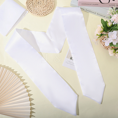 Satin Graduation Ribbon Etiquette Shoulder Belt AJEW-WH0609-002-1