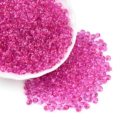 3/0 Baking Paint Glass Fringe Seed Beads SEED-A034-04D-1