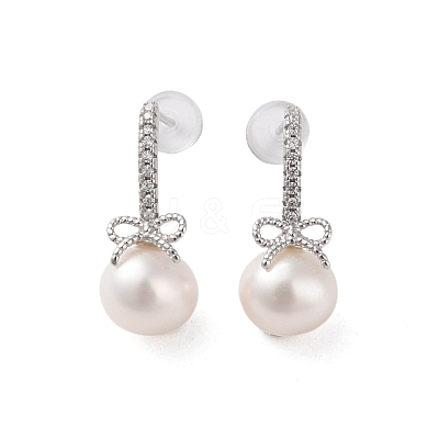 925 Sterling Silver Studs Earring EJEW-H002-04P-1