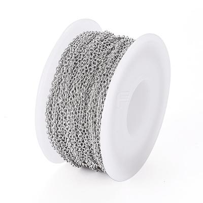 Tarnish Resistant 304 Stainless Steel Cable Chains CHS-H009-25P-1