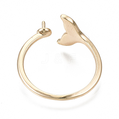 Brass Peg Bails Cuff Finger Ring Settings X-KK-S354-288-NF-1