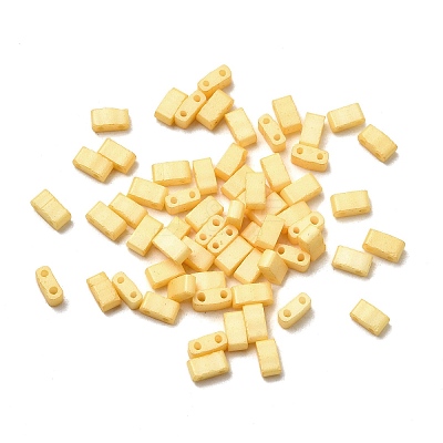 2-Hole Baking Paint Glass Seed Beads SEED-S023-17B-38-1