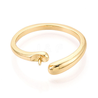 Brass Cup Peg Ring Settings KK-N274-29G-1