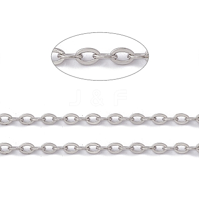 Tarnish Resistant 304 Stainless Steel Cable Chains CHS-R002-01-1
