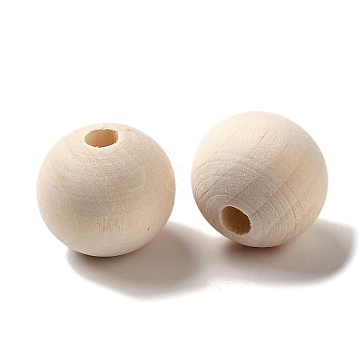 Wood European Beads WOOD-C006-04B-1