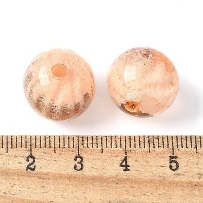 Two Tone Transparent Acrylic Beads OACR-D304-02J-1