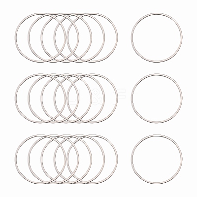 Tarnish Resistant 304 Stainless Steel Linking Ring X-STAS-T047-15B-1