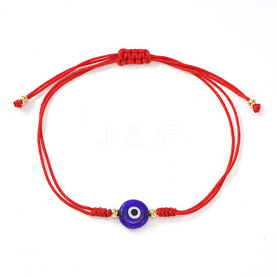 Handmade Lampwork Evil Eye Bead Braided Bracelets RO1505-1-1