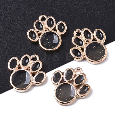 Alloy Resin Pendants RESI-R430-02A-LF-1