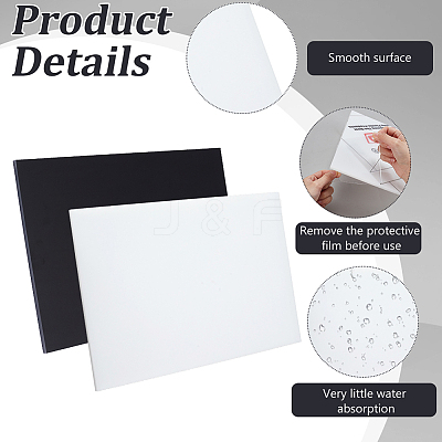 2Pcs 2 Colors HDPE Sheet DIY-GA0008-60B-1