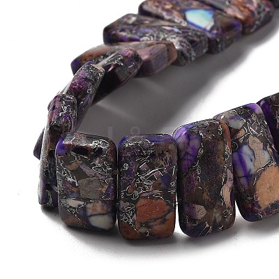 Synthetic Imperial Jasper Beads Strands G-Q050-A01-01-1