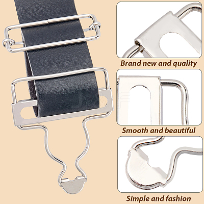 6Bags Adjustable Alloy Buckle FIND-CP0003-92B-1