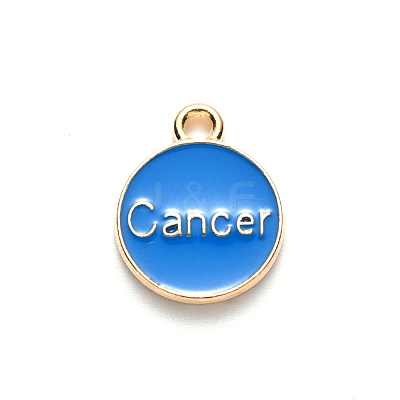 Alloy Enamel Pendants X-ENAM-S124-01B-02D-1