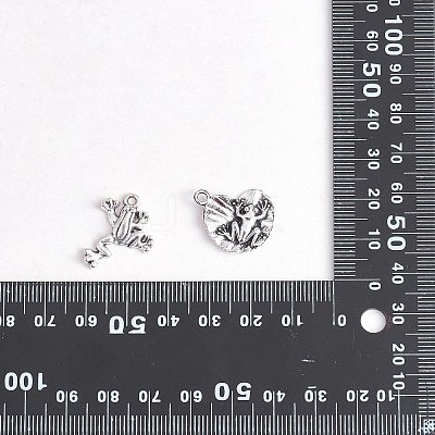 100Pcs 5 Style Tibetan Style Alloy Charms FIND-SZ0002-84-1