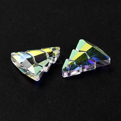 Glass Rhinestone Pendants RGLA-O002-A01-001AB-1