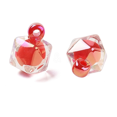 UV Plating Opaque Acrylic Pendants OACR-S142-03-1