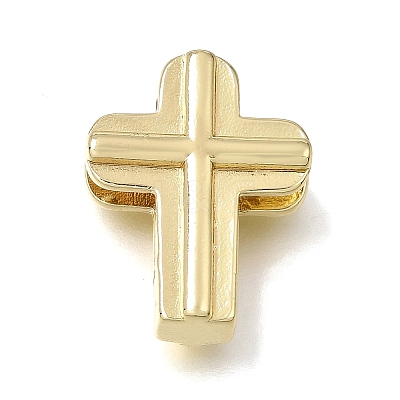 Brass Slide Charms KK-CBAEEA8-14G-1