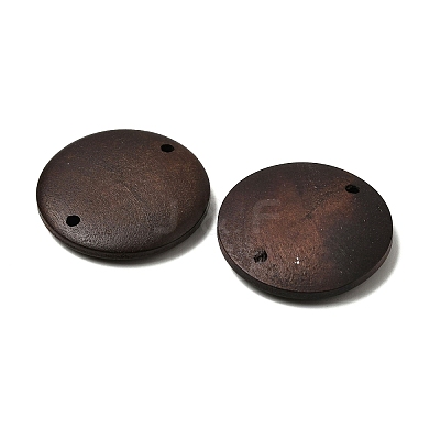 Natural Wood Links Connector Charms X-WOOD-A026-12-1