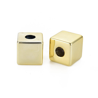 UV Plating Acrylic European Large Hole Beads PACR-T005-28C-1