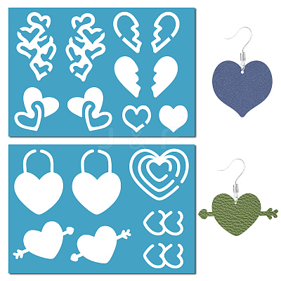 Acrylic Earring Handwork Template DIY-WH0359-058-1